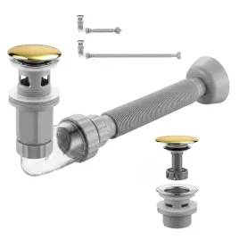 syfon-umywalkowy-rea-flow-klik-klak-zloty-elastyczny-oszczedzajacy-miejsce