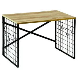 polka-kuchenna-kesper-mdf-brazowa-z-haczykami-52x365-cm