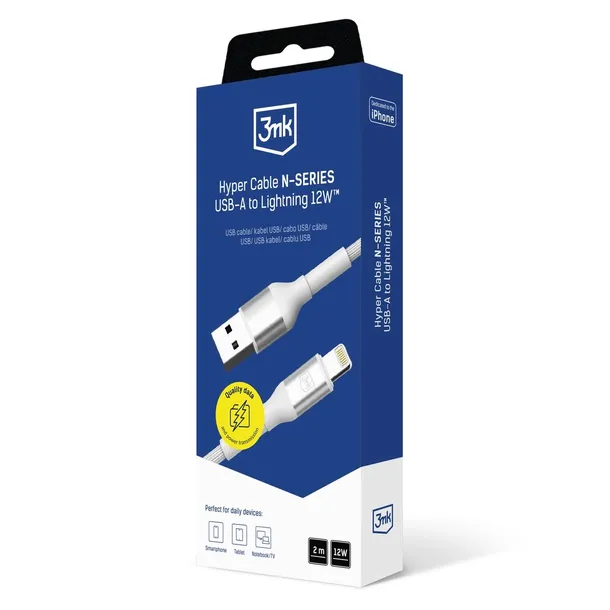 kabel-3mk-hyper-3mk-hyper-cable-n-series-usb-a-lightning-2m-5v-2-4a-12w-marka-bez-marki-kod-producenta-5903108680325