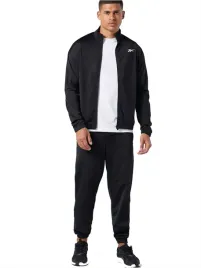 dres-meski-reebok-czarny-komplet-rozpinany-zwezane-nogawki-sliski-s