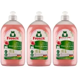 frosch-plyn-do-mycia-naczyn-owoc-granatu-balsam-zestaw-3x500ml