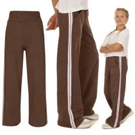 szerokie-spodnie-dresowe-wide-leg-lampas-roz-170-brazowy-produkt-pl