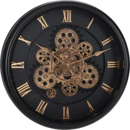 zegar-scienny-home-styling-collection-czarny-okragly-40-cm-z-mechanizmem