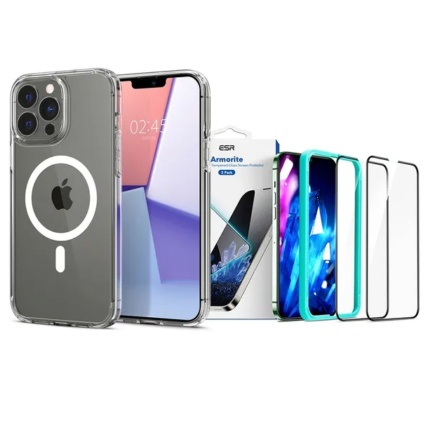 plecki-spigen-do-apple-iphone-13-pro-max-bezbarwny-wzor-dominujacy-kwiaty