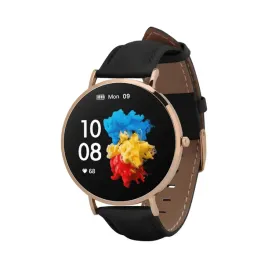 smartwatch-garett-verona-zloto-czarny-skorzany