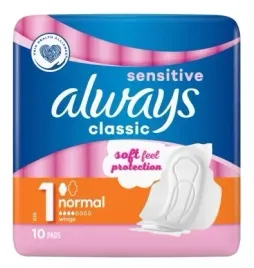 always-sensitive-normal-podpaski-10-sztuk