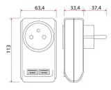rozgaleznik-do-pradu-z-ladowarka-2xusb-stan-nowy