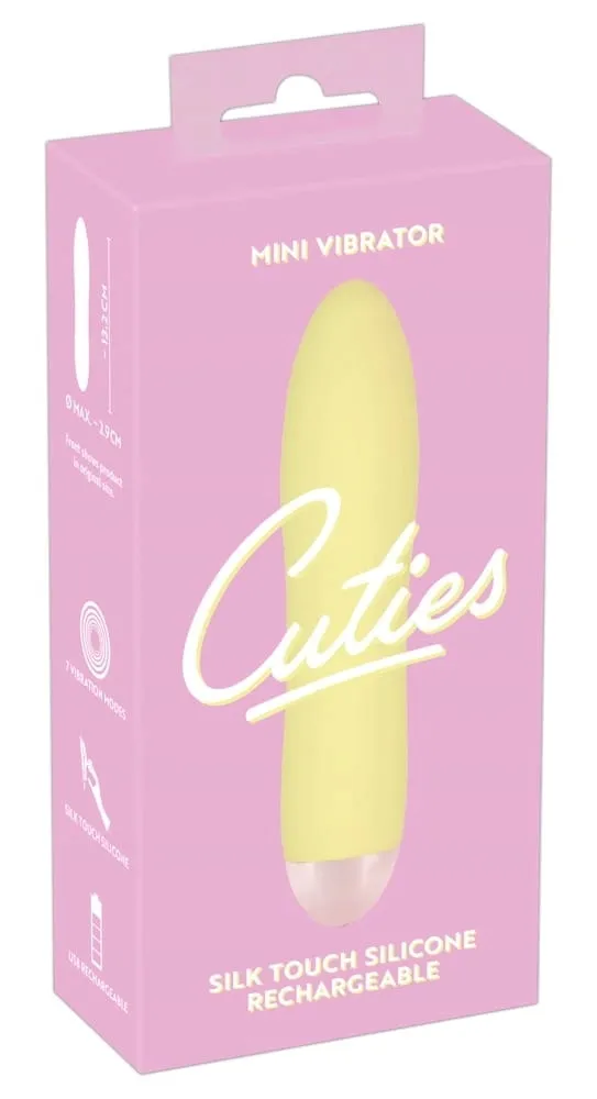 zolty-silikonowy-wibrator-cuties-mini-132-cm-usb