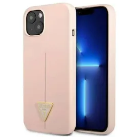 guess-guhcp13msltgp-iphone-13-61-rozowy-pink-hardcase-silicone-triangle