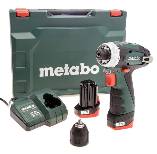 Metabo PowerMaxx BS Basic Wiertarko Wkrętarka Akumulatorowa 600984500 2x2Ah