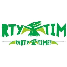 girlanda-papierowa-dinozaur-party-time-zielona-unique-150-cm
