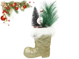 figurka-swiateczna-zloty-brokatowy-but-stroik-w-bucie-24cm