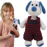 lalka-zabawka-maskotka-pies-w-spodniach-handmade-z-wloczki-szydelkowa