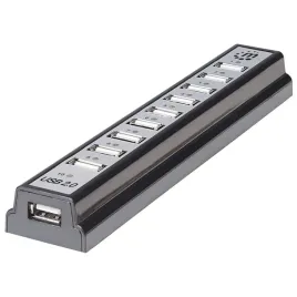 manhattan-161572-huby-i-koncentratory-usb-2-0-480-mbit-s-czarny-srebrny