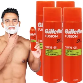 4x-nawilzajacy-zel-do-golenia-gillette-fusion-z-olejkiem-migdalowym-200ml