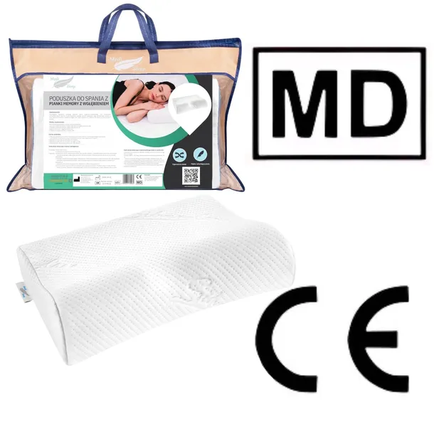poduszka-ortopedyczna-do-spania-profilowana-z-wglebieniem-pianka-memory-stan-opakowania-oryginalne