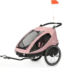 hauck-przyczepa-rowerowa-2w1-hauck-dryk-duo-rose
