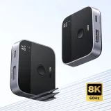 switch-ugreen-displayport-usb-c-do-usb-c-szary-stan-nowy