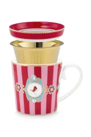 kubek-z-zaparzaczem-love-birds-medallion-stripes-red-pink-pip-studio-300-m