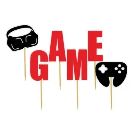 pikery-game-gamepad-i-gogle-vr-czerwone-8-cm-6-szt