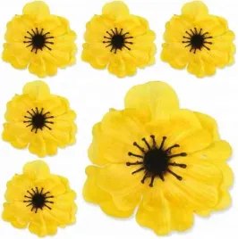 mak-anemon-glowka-kwiatu-sztuczne-kwiaty-yellow-6-sztuk