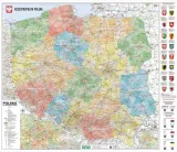 mapa-scienna-polski-administracyjno-samochodowa