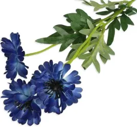 chaber-galazka-3-kwiaty-blue-sztuczne-kwiaty