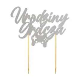 topper-papierowy-urodziny-gracza-srebrny-14-x-16-cm