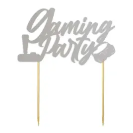 topper-papierowy-gaming-party-srebrny-14-x-16-cm