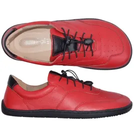 buty-damskie-barefoot-szerokie-skorzane-trampki-polbuty-500-rd-czerwone-39