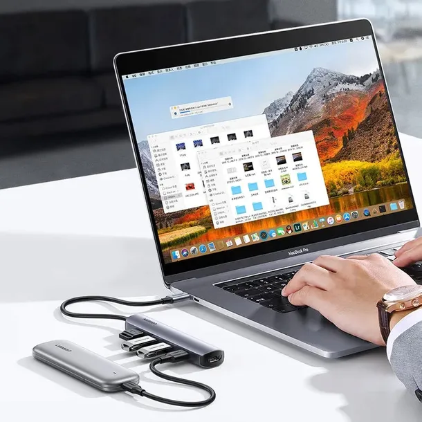 adapter-ugreen-cm417-usb-c-hdmi-4xusb-szary