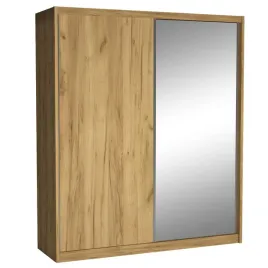 szafa-przesuwna-miki-wysoka-240-cm-szerokosc-208-cm-lustro-dab-kraft-zloty