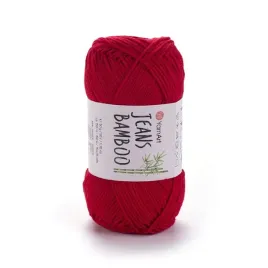 yarnart-jeans-bamboo-144-czerwony-50percent-akryl-50percent-bambus-50gr-150m
