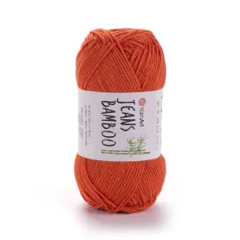yarnart-jeans-bamboo-141-pomaranczowy-50percent-akryl-50percent-bambus-50gr-150m