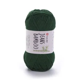 yarnart-jeans-bamboo-139-butelkowa-zielen-50percent-akryl-50percent-bambus-50gr-150m