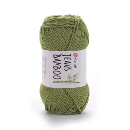 yarnart-jeans-bamboo-137-oliwkowy-50percent-akryl-50percent-bambus-50gr-150m
