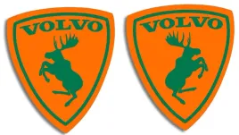 wycinane-naklejki-los-volvo-lewa-i-prawa-zielony-na-pomaranczowym-tle