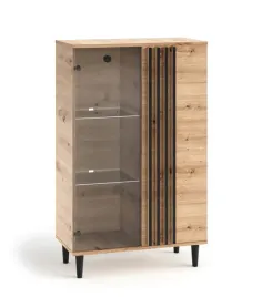 witryna-z-polkami-loft-lamele-dab-artisan-leo-2