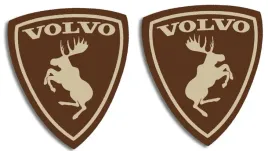wycinane-naklejki-los-volvo-lewa-i-prawa-komplet-bezowy-na-brazowym-tle