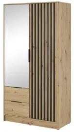 szafa-z-lamelami-lustrem-105-cm-niko-1-dab-artisan