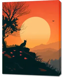 obraz-70x90cm-kocie-wzgorze