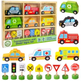 woopie-green-zestaw-drewnianych-pojazdow-i-znakow-drogowych-15-el