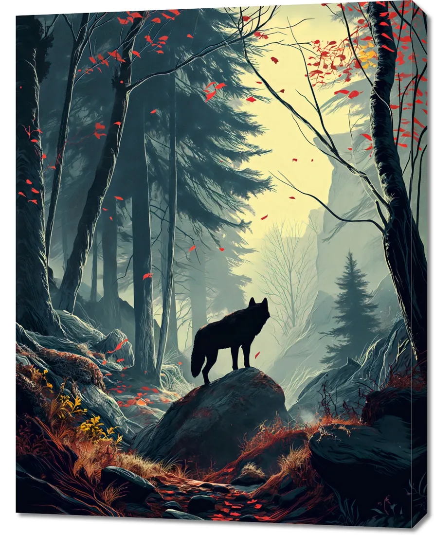 obraz-70x90cm-lesne-echa