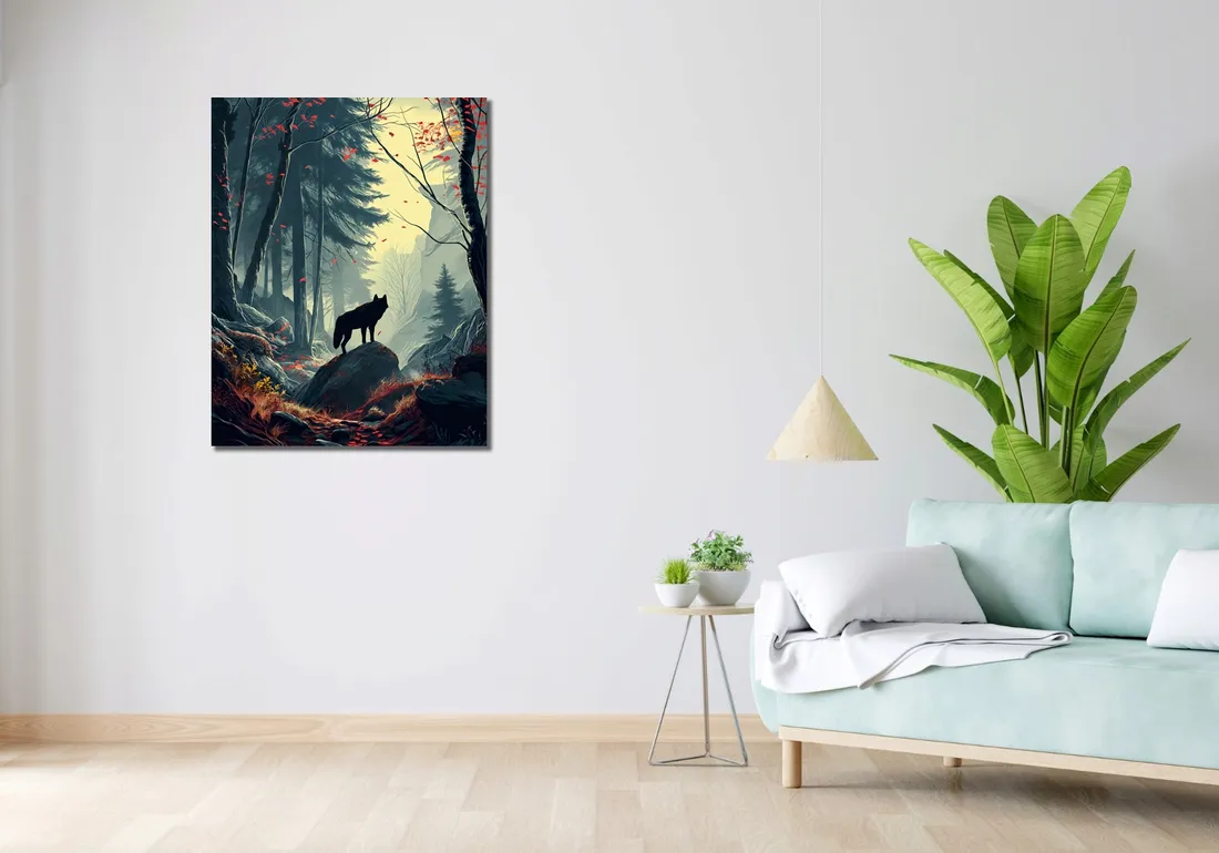 obraz-70x90cm-lesne-echa