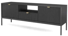 szafka-pod-tv-komoda-rtv-venus-czarna-ryflowana