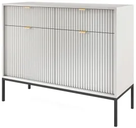 komoda-z-szufladami-104-cm-venus-szara-ryflowana