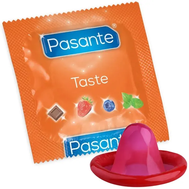 Pasante Taste Prezerwatywy Truskawkowe 10 Sztuk