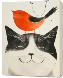 obraz-70x90cm-pyzaty-przyjaciel
