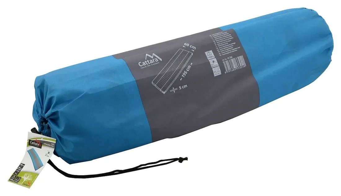 karimata-samopompujaca-195x60x5cm-niebiesko-szary