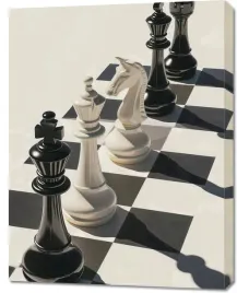 obraz-70x90cm-szach-i-mat